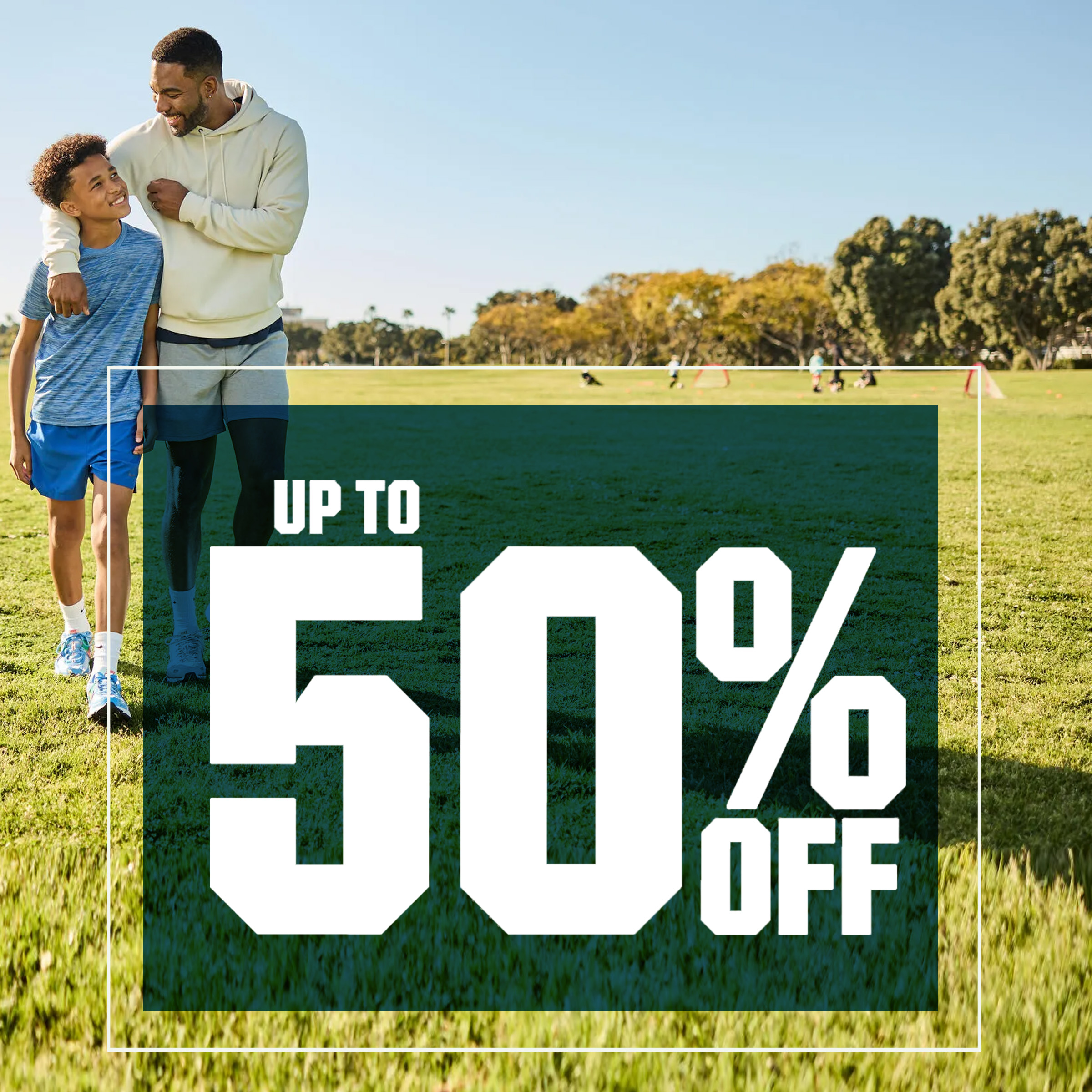  Up to 50% off.