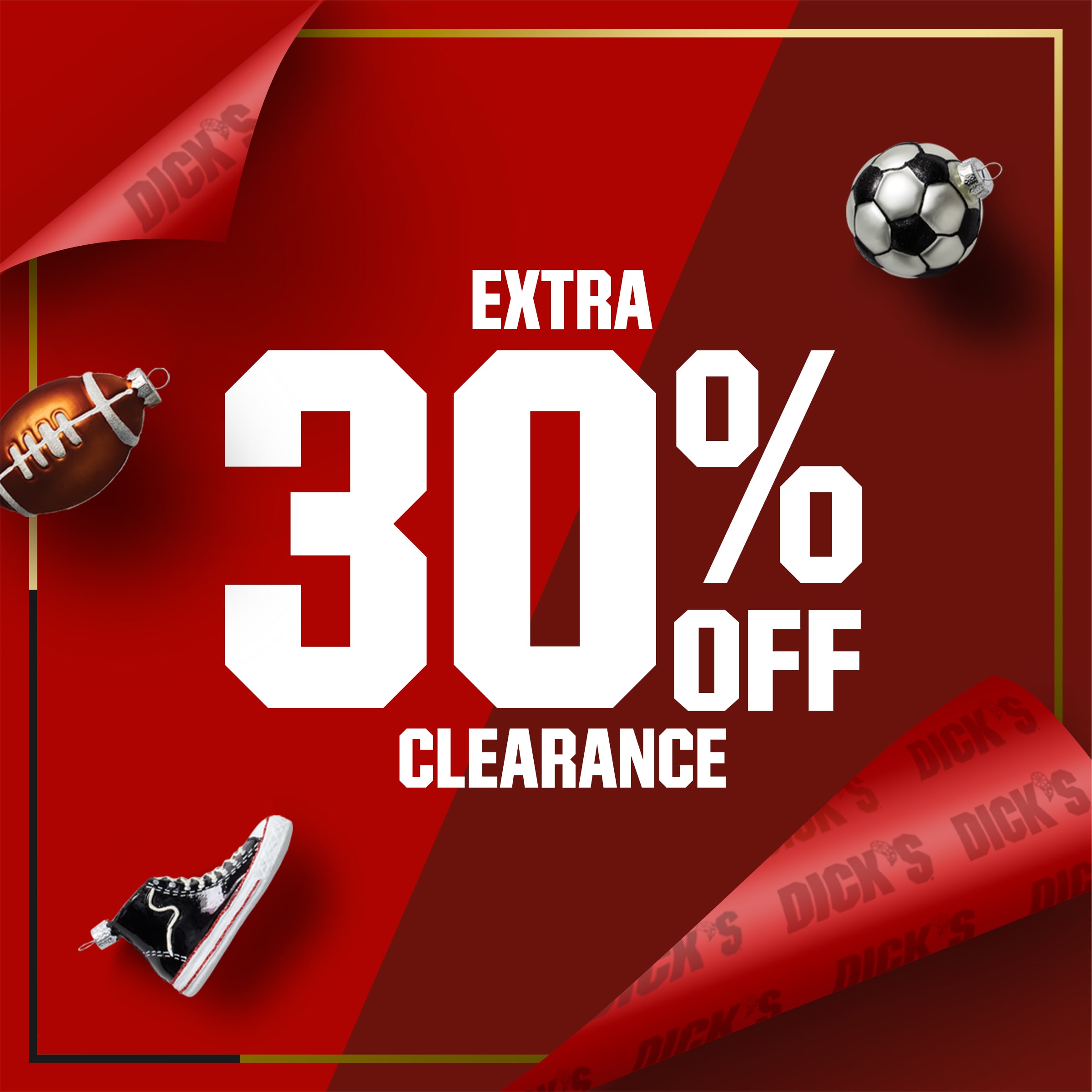  Extra 30% off Clearance.