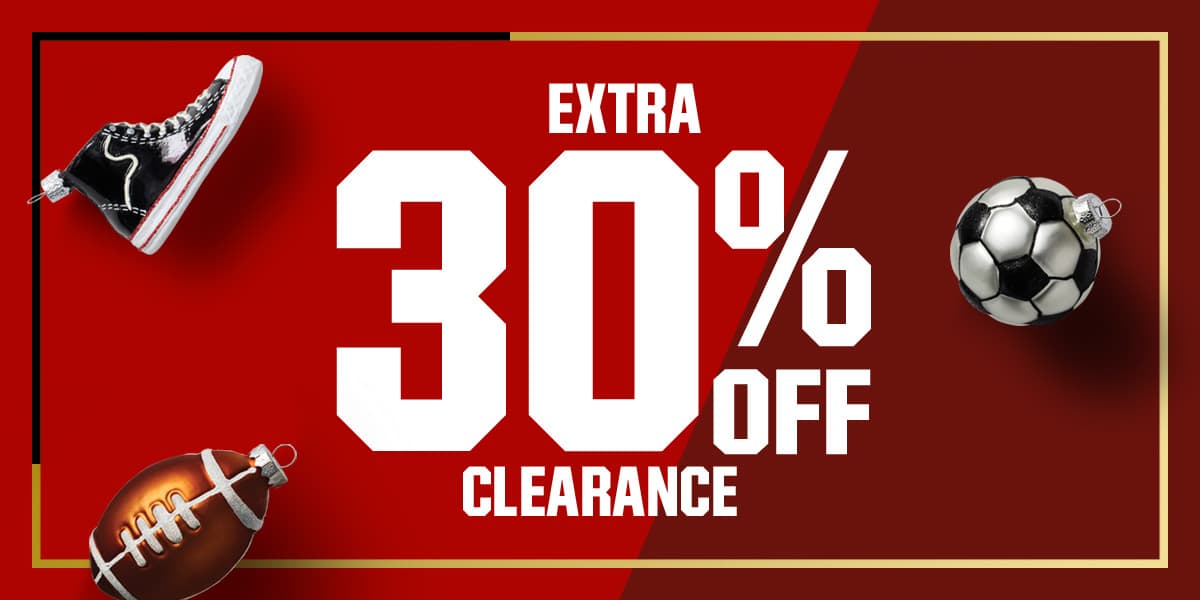  Extra 30% off clearance.