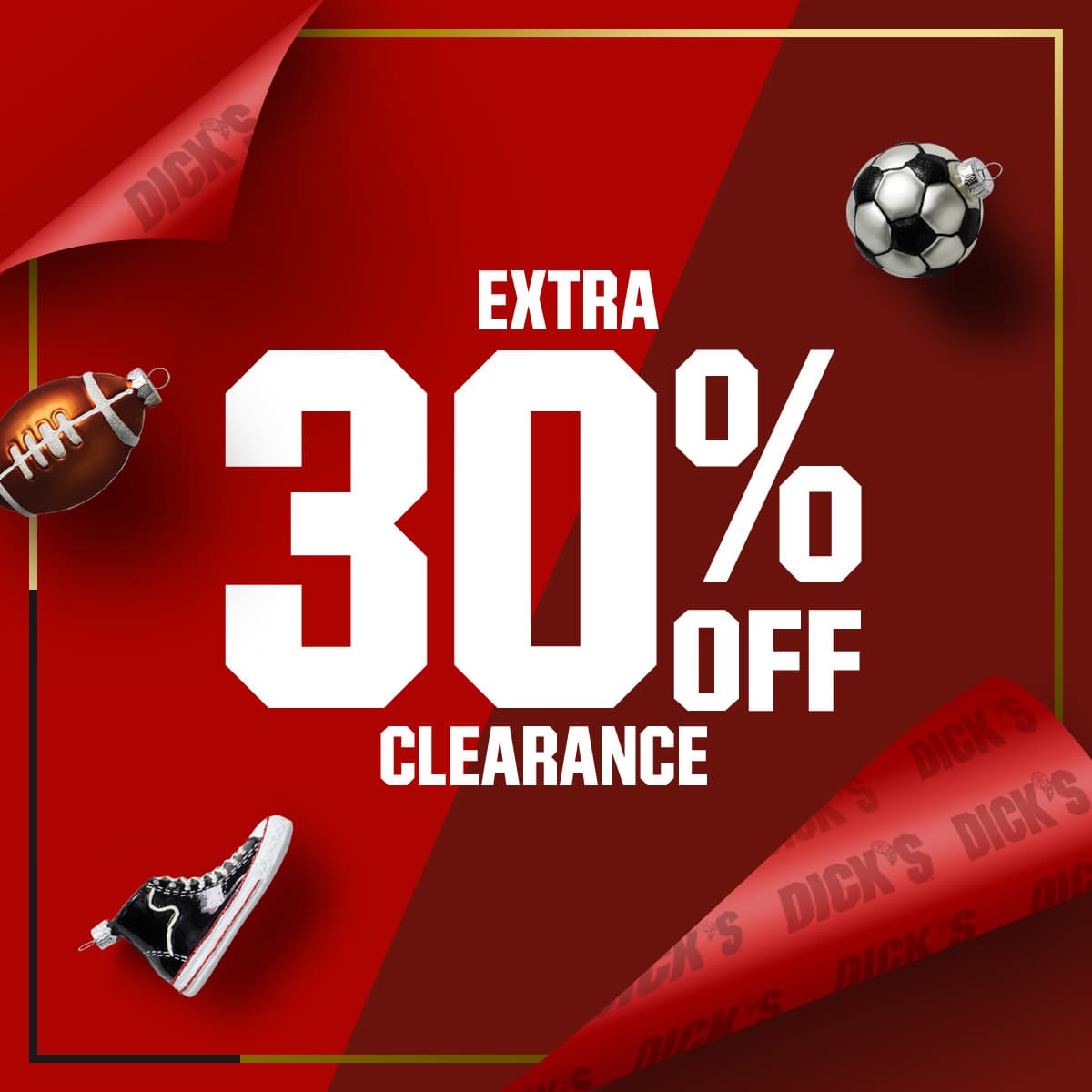  Extra 30% off clearance.