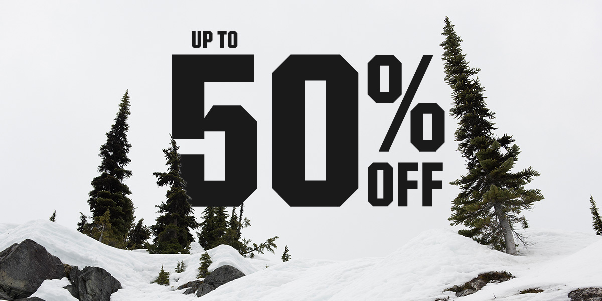  Up to 50% off.