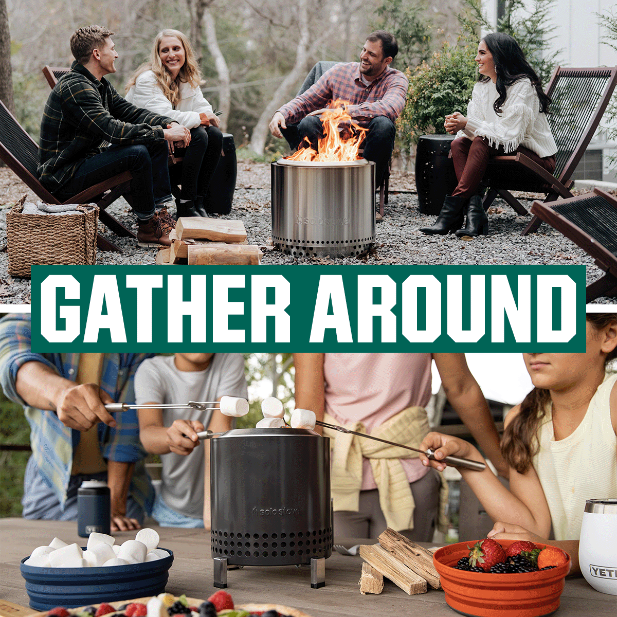  Gather around.