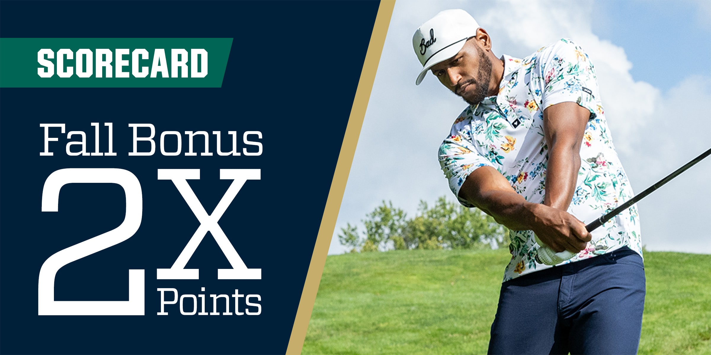  ScoreCard. Fall bonus 2x points.
