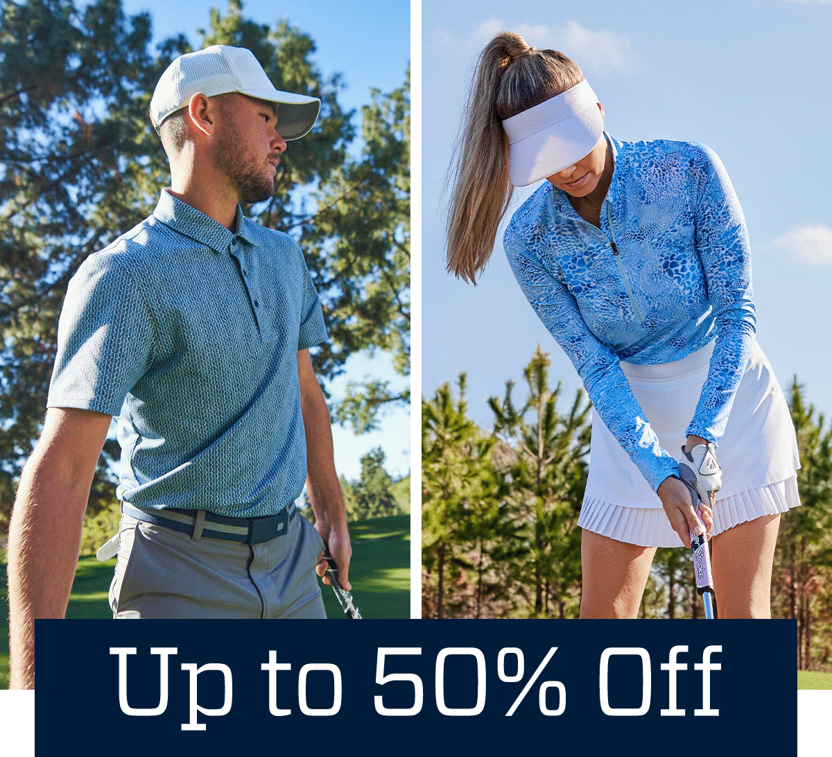  Up to 50% off.