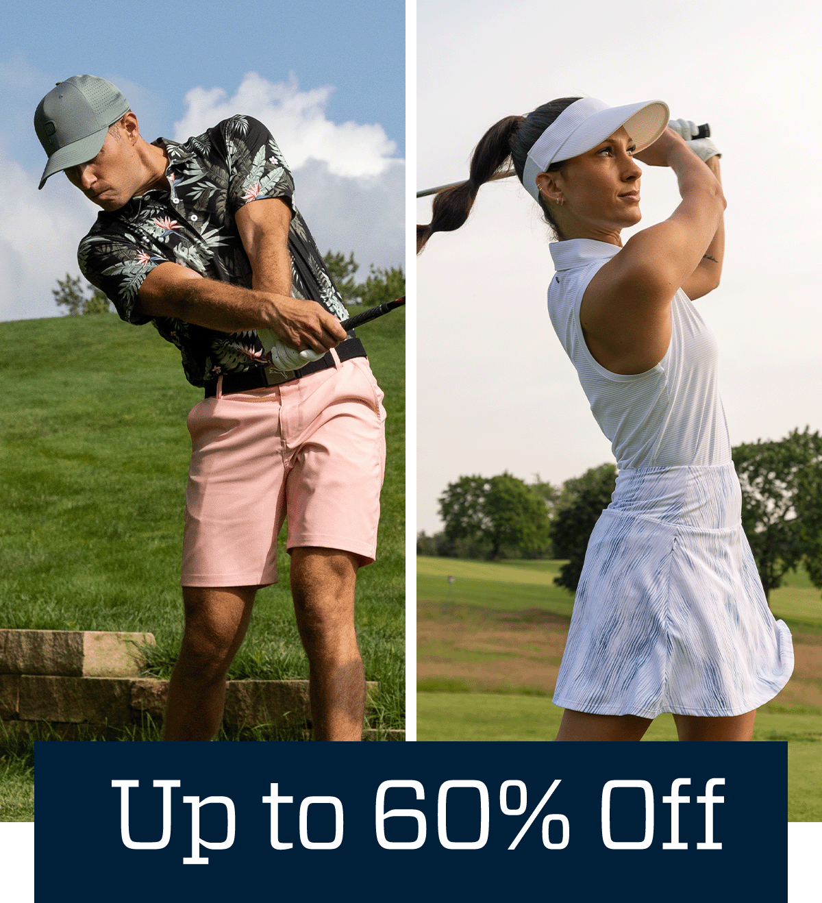  Up to 60% off.