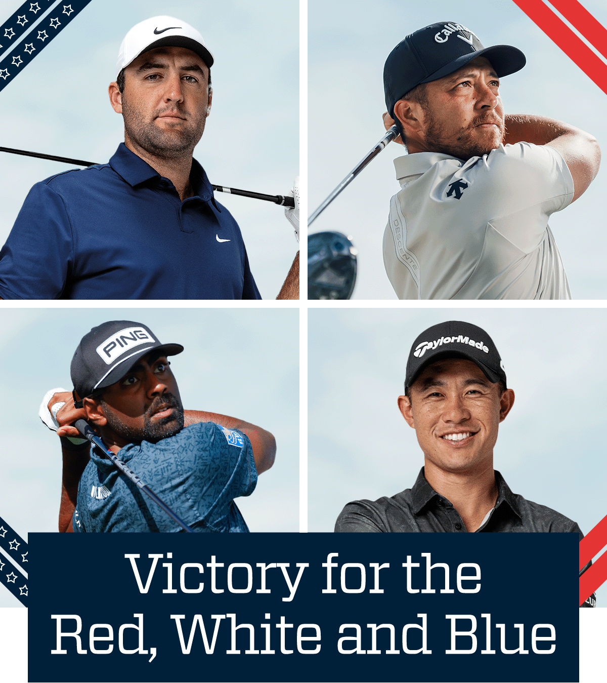  Victory for the red, white and blue.