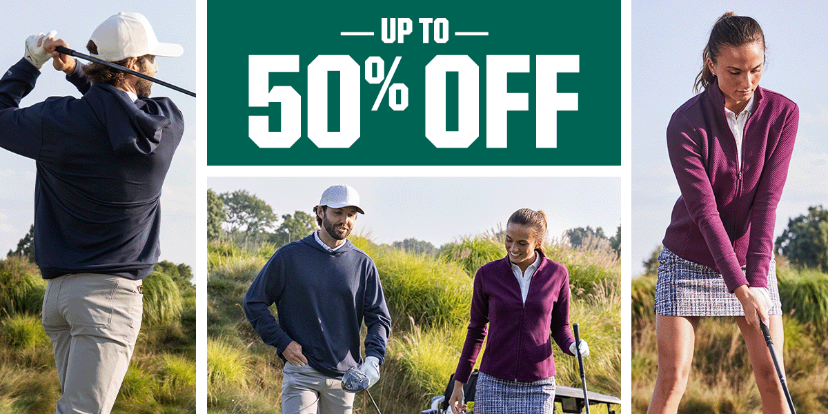  Up to 50% off.