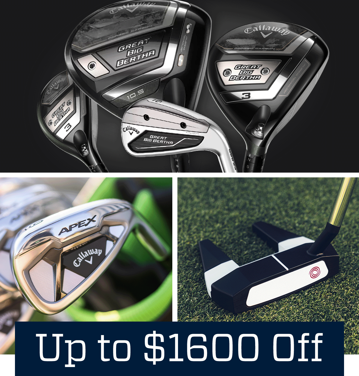 Up to 1600 off the hottest irons & putters are waiting 👀 Golf Galaxy