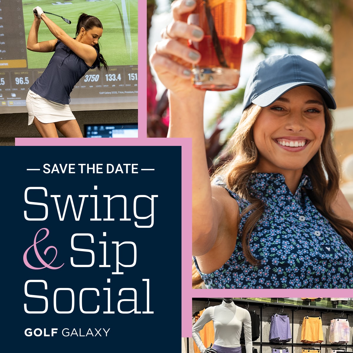  Save the date. Swing and Sip Social.