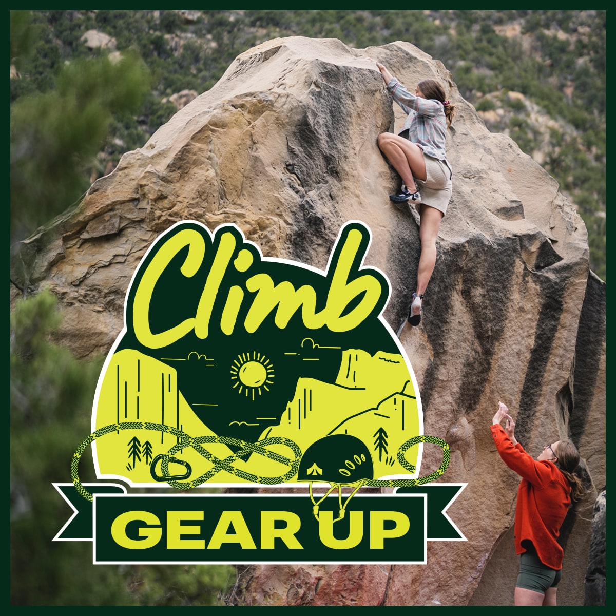  Climb gear up.