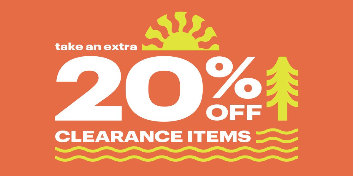  Take an extra 20% off clearance items.