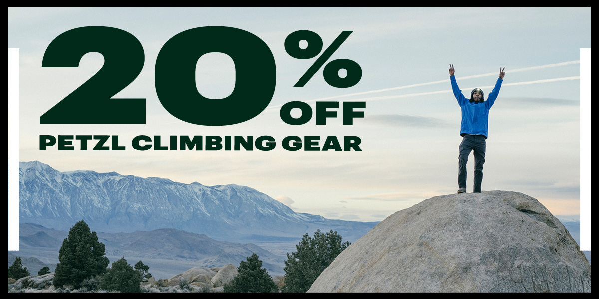  20% Off Petzl Climbing Gear.