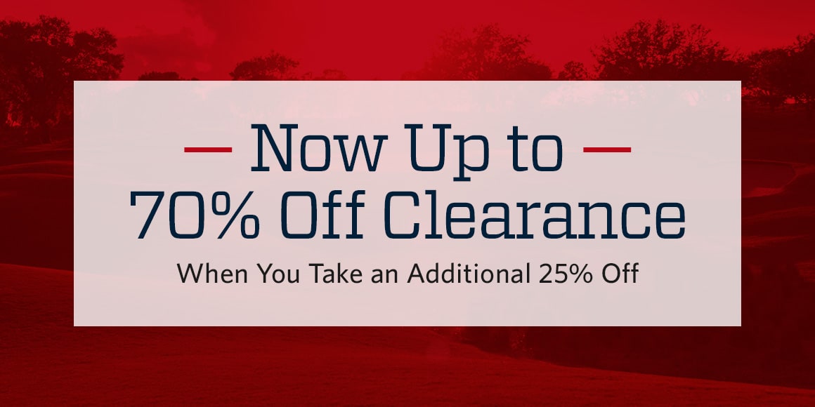 Now up to 70% off clearance when you take an additional 25% off.