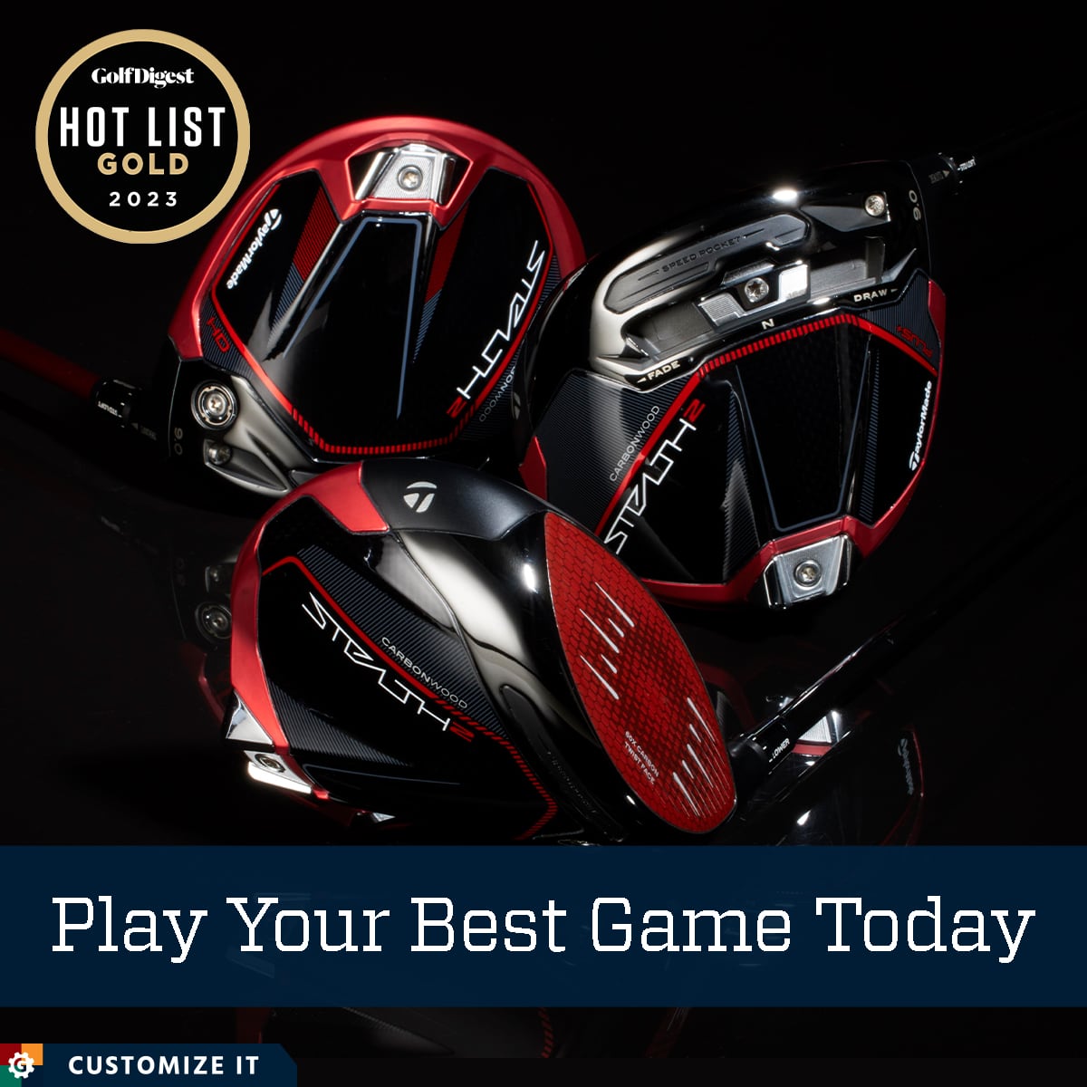 Golf Digest Hot List Gold 2023. Play your best game today. Customize it.