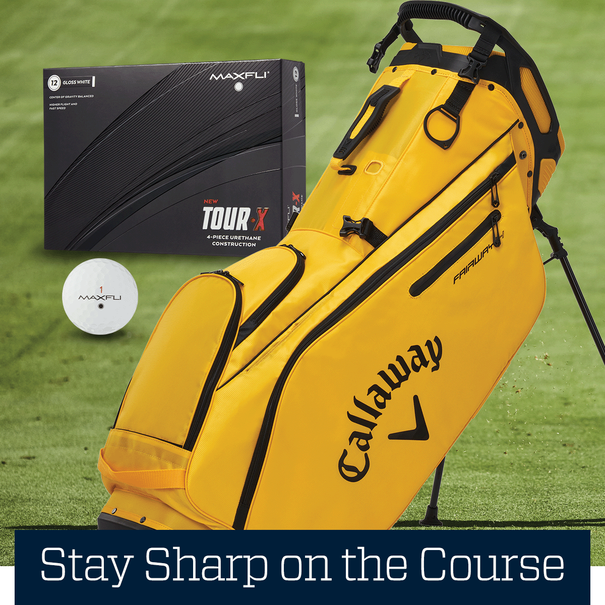 Stay sharp on the course.