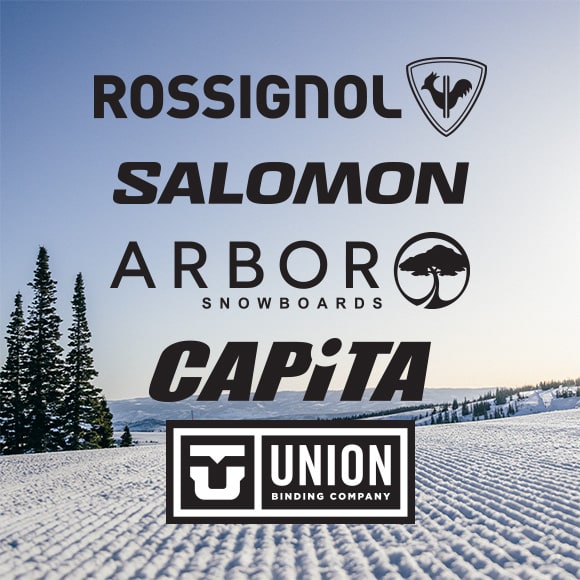 Rossignol. Salomon. Arbor Snowboards. CAPiTA. Union Binding Company.